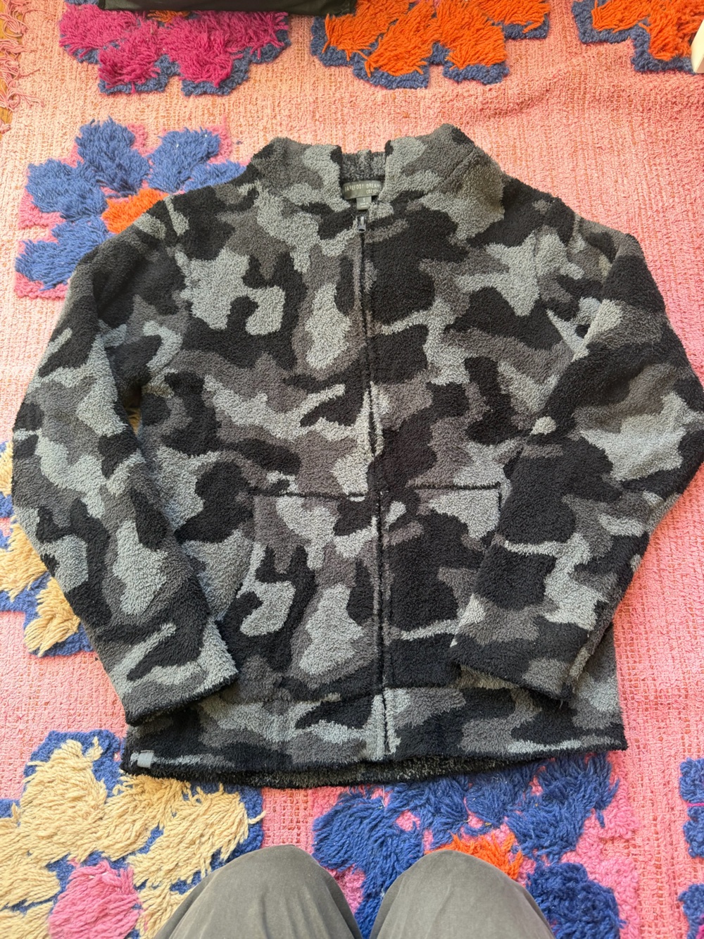 Barefoot dreams cozy chic zip up hoodie